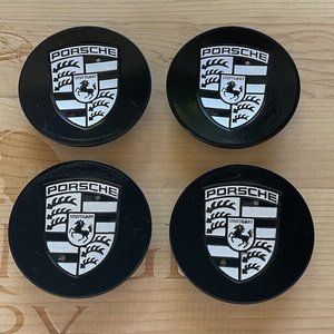 76mm Gloss Black/Silver center caps, set of 4 76mm Black/Silver center c…